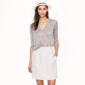 J. Crew Factory Metallic Mini Pull-On Sidewalk Skirt